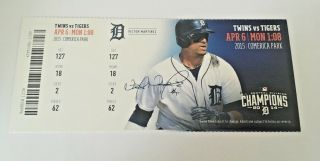2015 Opening Day @ Comerica Park Detroit Tigers Minnesota Twins Full Ticket