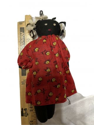 Vintage Black Americana Rag Doll Folk Art Cloth Estate