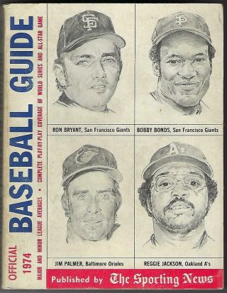 The Sporting News - Official 1974 Baseball Guide - Jackson,  Palmer