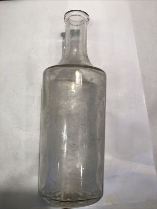 Vintage T.  Noonan & Sons Co.  Clear Barber Bottle Boston MA 7” 3