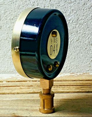 LARGE Vintage MUELLER Brass Pressure Gauge,  Antique,  Steam,  Boiler,  STEAMPUNK 2
