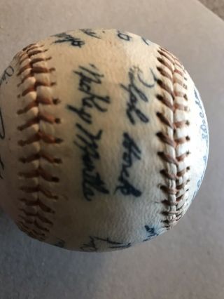Yankees Facsimile Signed Baseball From The Early 1960’s