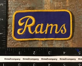 Vintage Los Angeles Rams Nfl Football Team Name Patch