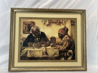 Roseland,  Harry Herman “a Penny Short” Painting Elderly Couple Counting Money