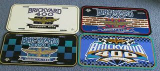 Brickyard 400 Plastic License Plates 1994 1995 1996 1997