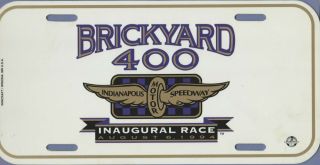 Brickyard 400 Plastic License Plates 1994 1995 1996 1997 2