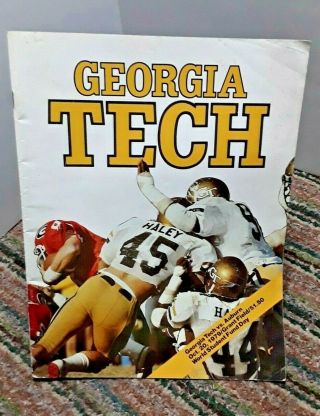 Georgia Tech Vs Auburn October 20 1979 Football Program