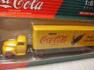 Vintage Vehicles Drink Coca - Cola Bottle Logo 1:64 Toy Ford F7 Simi Truck 3