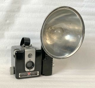 Vintage Kodak Brownie Hawkeye Flash Camera With Kodalite Flasholder