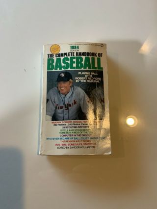 1984 The Complete Handbook Of Baseball,  Sc Book Zander Hollander