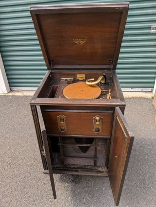 Victrola Vv 7 - 25 Antique Crank Phonograph Local Pickup In Central Ct