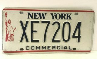 Vintage York - Ny Commercial License Plate - Statue Of Liberty - Xe7204