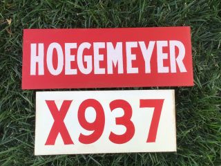 Vintage Hoegemeyer Hybrids Seed Corn Hybrid Sign Nebraska Advertising