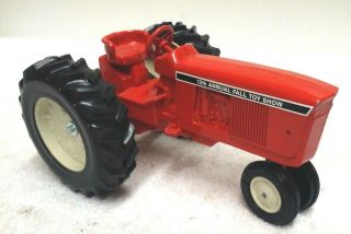 Vintage 1989 Scale Model Fall Show Allis Chalmers Orange Tractor 1/16 Farm Toy