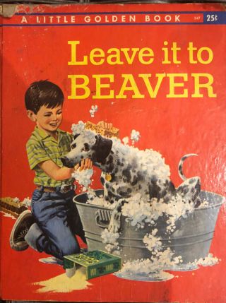 Vintage Children 1959 Golden Book Leave It To Beaver
