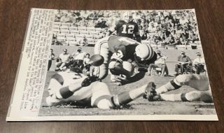 Vtg 1966 Press Photo Jim Taylor Green Bay Packers Jack Pardee Los Angeles Rams