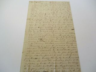 Antique American Autograph Letter To Samuel Smith 1811 Religious Ridgehampton