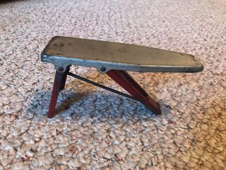 Vintage Metal Toy Or Salesman Sample Ironing Board