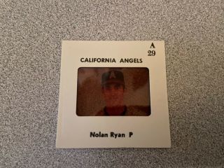 Nolan Ryan Major League Baseball Color Slide (angels) 1970s