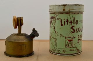 Vintage Little Injun Scout Cook Stove Camping Scouting Fishing Made In Japan