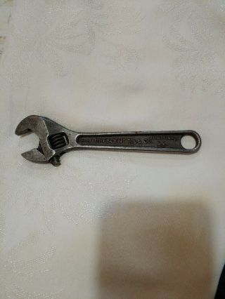 Vintage Crescent Tool Jamestown Ny Adjustable Wrench,  Usa 6” N.  Y.  -