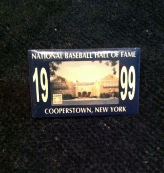 1999 National Baseball Hall Of Fame Vintage Lapel Pin