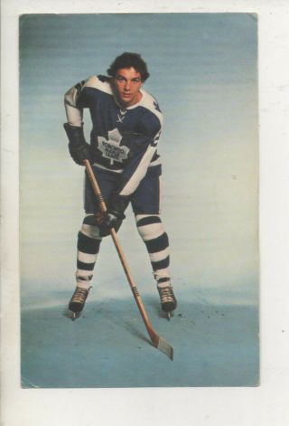 1974 - 75 Dave Tiger Williams Toronto Maple Leafs Team Issued Postcard Photo