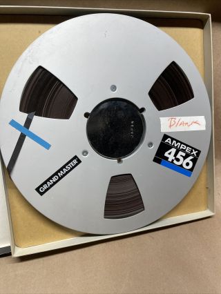 1 Vintage Ampex 456 Reel To Reel Tape 1/4 ".  Inside Maxell Box B1
