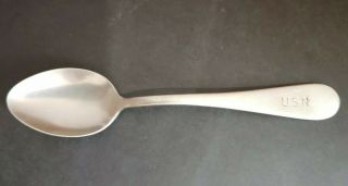 Vintage U.  S.  N.  Usn Silco Stainless Large Tablespoon 7 1/4” United States Navy