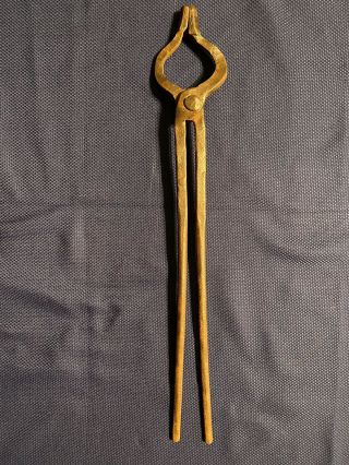 Vintage Hand Forged Blacksmith Tongs