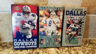 Dallas Cowboys On Vhs Bowls Xxviii And Xxx.  Also 1993 Season