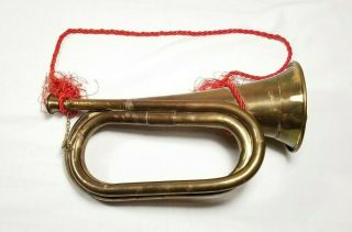 Antique Style Us Military Civil War Brass Bugle 11 "