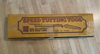 Vintage Rug Crafters Speed - Tufting Tool W/ Tuft - Point Tapestry Attachment