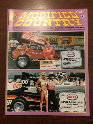 1993 Flemington Fair Speedway Modified Country Program Book Vol.  14 No.  18