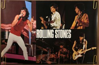 Vintage Poster The Rolling Stones In Concert 1982 Music Memorabilia