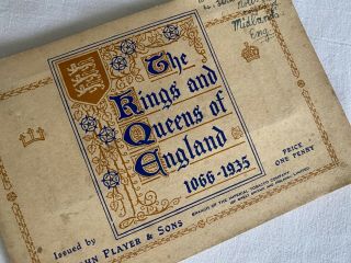Vintage The Kings And Queens Of England Tobacco Card J Player Collectors Book