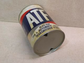 VINTAGE OIL COMPANY ATF OIL CAN CARDBOARD CHEVROLET DRAGSTER BUICK 2