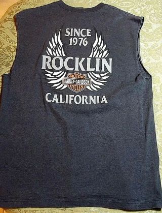 Harley Davidson Motor Cycles Shirt Rocklin Ca Men 