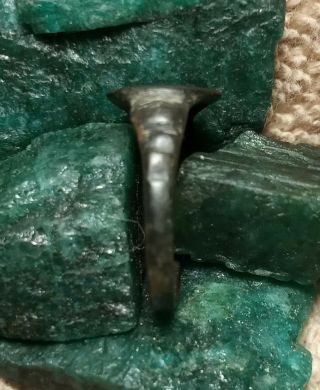 2,  000 YR OLD TIME OF CHRIST JESUS ANCIENT ROMAN BRONZE RING size 7 3