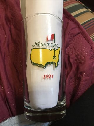1994 Augusta National Masters Golf Tournament 12 Ounce Glass Tumbler