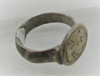 Detector Finds Ancient Byzantine Silver Seal Ring With Monogram