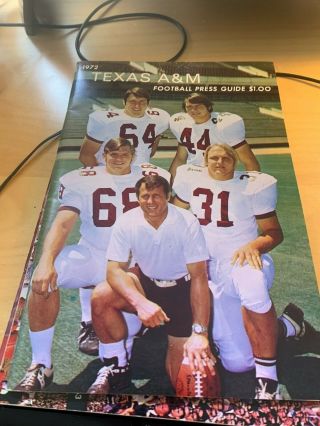 1972 Texas A&m Aggies Football Media Guide