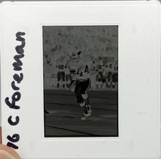 Chick Foreman Minnesota Vikings - 35mm Slide.  1970’s Black & White Image.