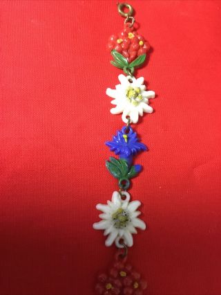Vintage Plastic Flower Bracelet 1950’s / 60’s 2