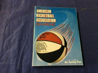 1970 - 71 The Sporting News Aba (american Basketball Association) Guide