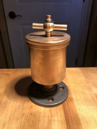 Dated 1899 Antique Detroit Brass Oiler Hit Miss