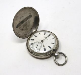 Antique Victorian Solid Silver John Forbes Full Hunter Key Wind Pocket Watch112g