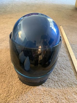 Vintage Shoei Z - 100 Helmet Blue Stripes