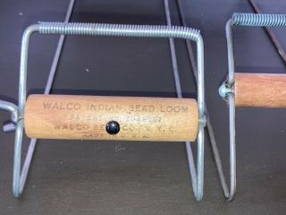 Set/Pair Vintage Wood Walco Bead Weaving Looms Seed Bead Jewelry Belts Crafts 2