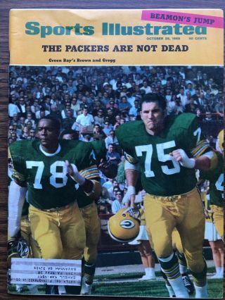 Sports Illustrated Oct 22,  1968 - Green Bay Packers Brown And Gregg